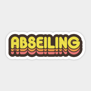 Retro Abseiling Sticker